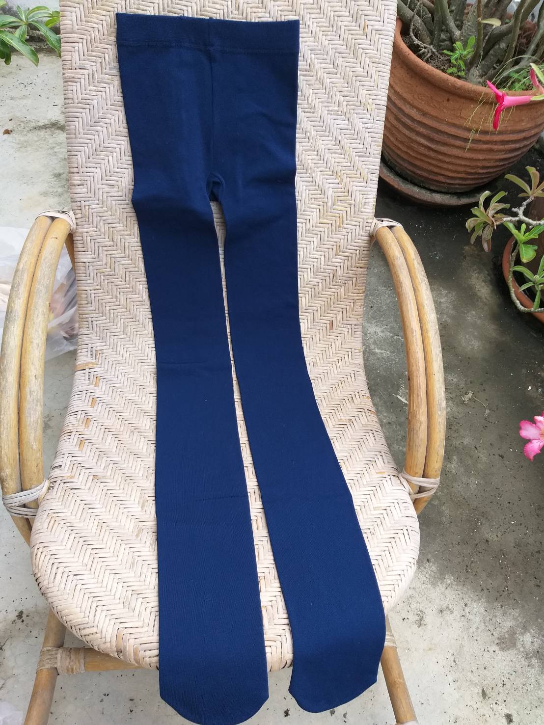 เลกกิ้งบุขน สีกรม นุ่มมาก