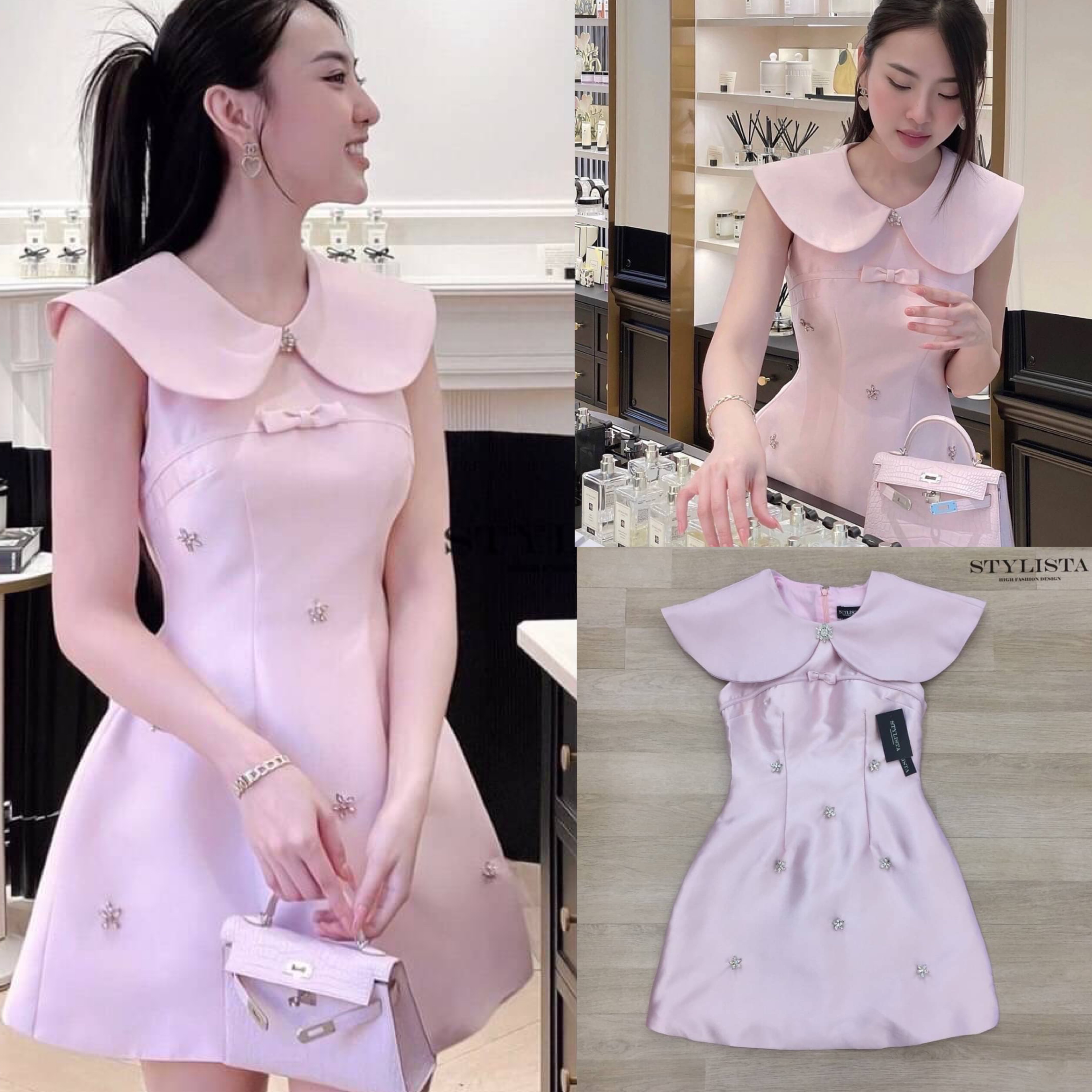 เดรสใส่ออกงาน สวยเรียบหรูดูดีมาก แพลตเทินดีงาม ใส่สวยเปะสุดๆ ใส่สบาย สินค้าคุณภาพ (พร้อมส่ง)