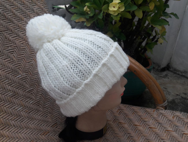 หมวกไหมพรมสีครีม OLIVE DES OLIVE