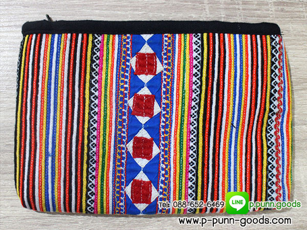 กระเป๋าชาวเขา กระเป๋าซิบเล็ก 20 ซม.