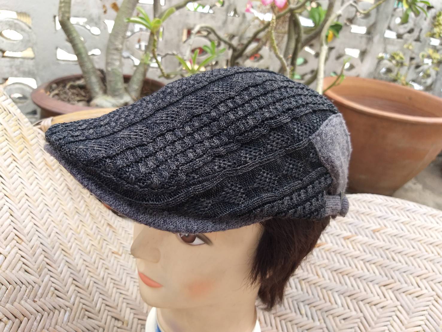 หมวกติงลี่ หมวกแฟลตแค็ป ไหมถักสวยมาก