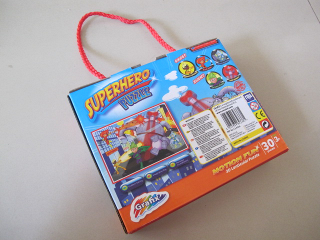 Grafix Motion Fun 3D Lenticular Puzzle : SuperHero Puzzle 30 pieces จิ๊กซอว์ภาพเคลื่อนไหว 30 ชิ้น ซุปเปอร์ฮีโร่