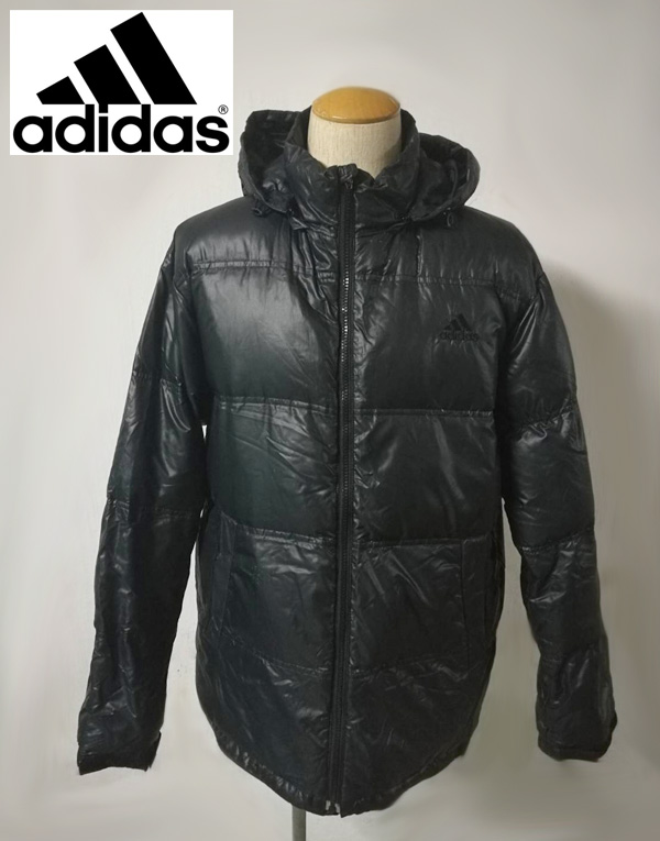 โค้ทขนเป็ด adidas สีดำ อก 46