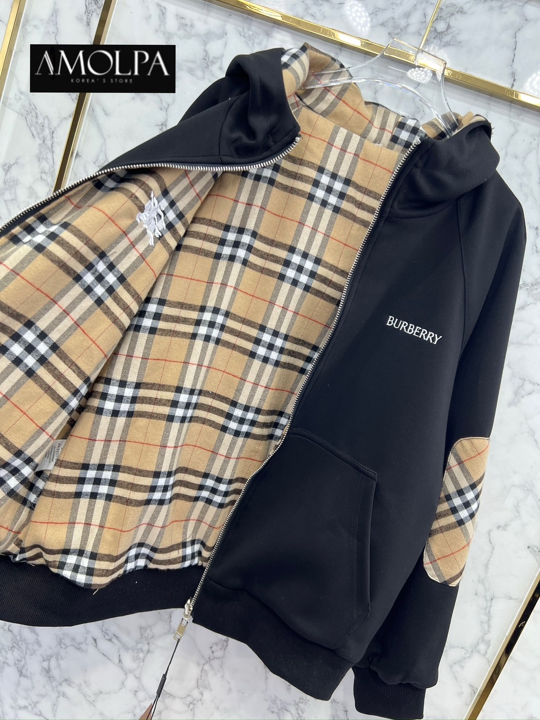 JACKET BB !!! ใส่ได้2 ด้าน งานHIEND สุดๆ ห้ามพลาด งานดีสุดๆ ค่ะ ใส่แล้วสวย หรู ไฮโซ มาก ใส่สบาย : สินค้าคุณภาพ (พร้อมส่ง)