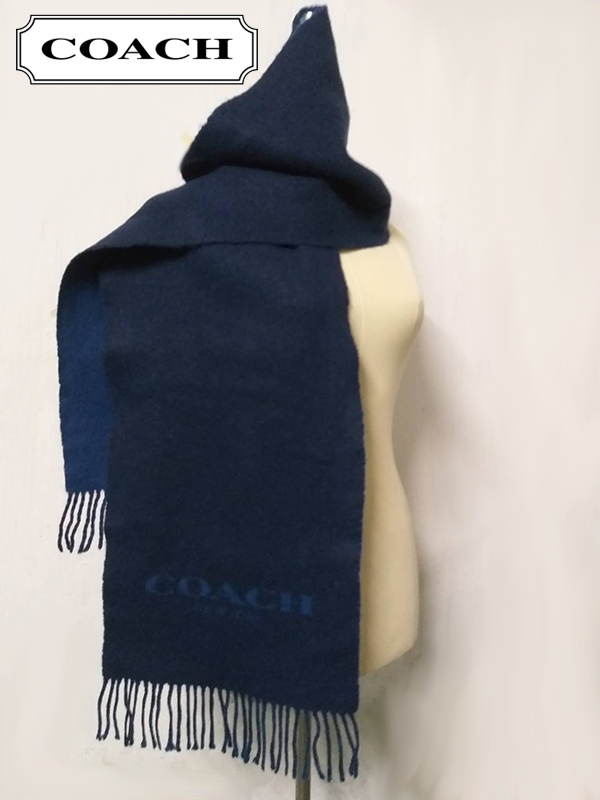 ผ้าพันคอ COACH ของแท้ ขนสัตว์อย่างหนา