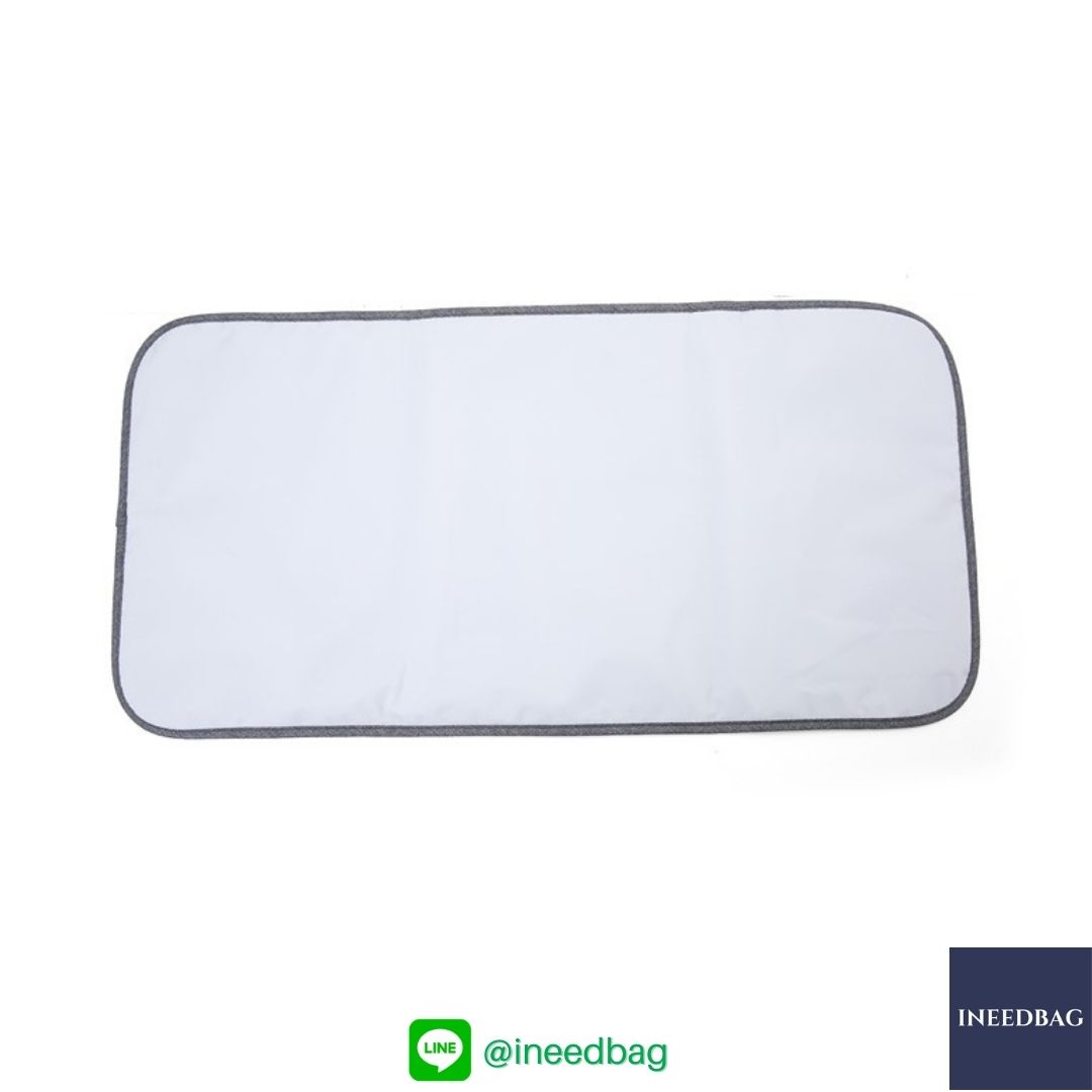 Ecosusi กระเป๋าคุณแม่, กระเป๋าสัมภาระคุณแม่, กระเป๋าแม่ลูกอ่อน แบบเป้ มาพร้อมแผ่นรองเปลี่ยนผ้าอ้อม, ช่องเก็บความร้อน-เย็น (New Version Grey) + Wet Pocket + Wipe Pocket