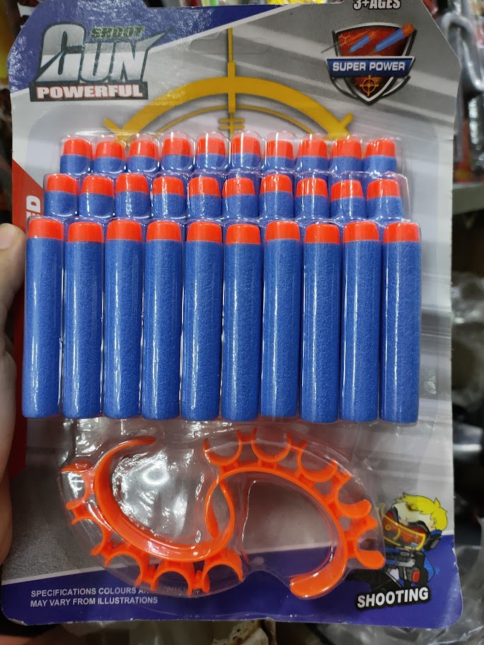 กระสุนโฟม 30 นัด กระสุนสำหรับปืน NERF เนิร์ฟกัน ยี่ห้อ Shoot Gun Powerful