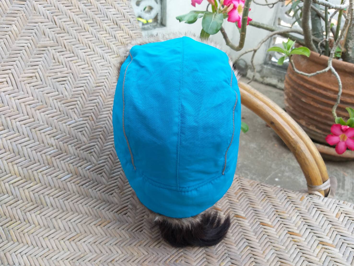 หมวกกันหนาวเด็ก H&M ผ้าร่มกันน้ำ เฟอร์ปิดหู