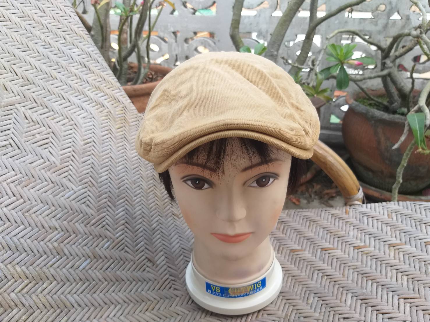 หมวก flat cap หมวกติงลี่ grace hat ผ้าลูกฟูก