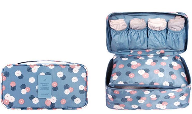 DINIWELL กระเป๋าใส่ชุดชั้นใน กางเกงใน รุ่นพิเศษ เหมาะทั้งหญิง และชาย ช่องเยอะ ผลิตจากโพลีเอสเตอร์คุณภาพสูง กันน้ำ