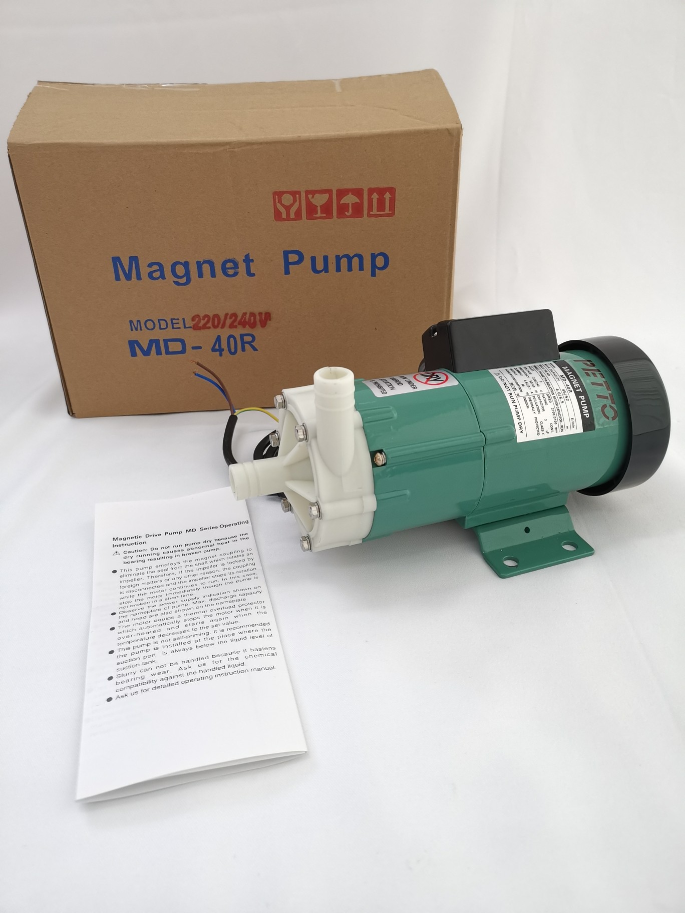 ปั๊มน้ำทะเล ปั๊มเคมี Magnetic Pump MD-40R