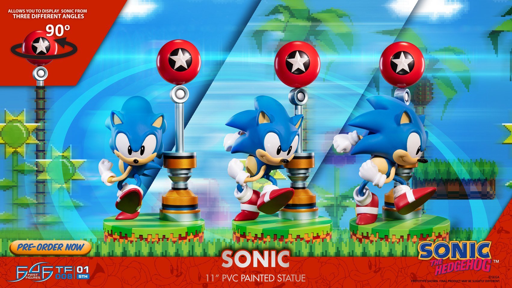 [เปิดจอง] Sonic the Hedgehog - Sonic 11" PVC Statue