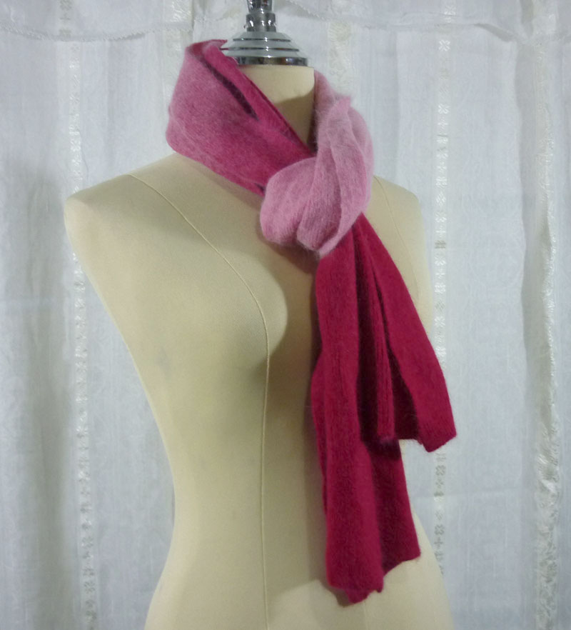 ผ้าพันคอไหมพรมขนกระต่าย นุ่มมาก อุ่นติดลบ สีน่ารักมาก