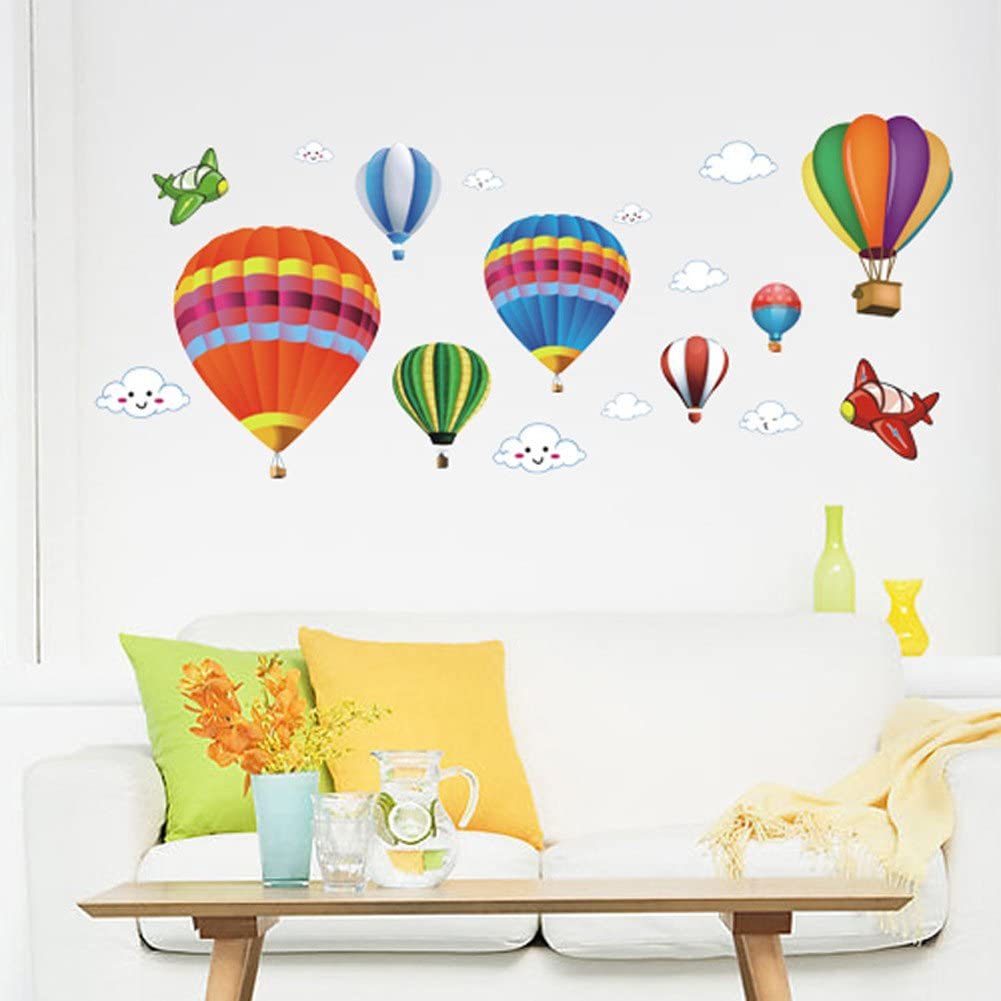 สติ๊กเกอร์ตกแต่งห้องเด็ก สติ๊กเกอร์ตกแต่งผนัง DIY ลายบอลลูน ลอกออกแล้วติดซ้ำได้