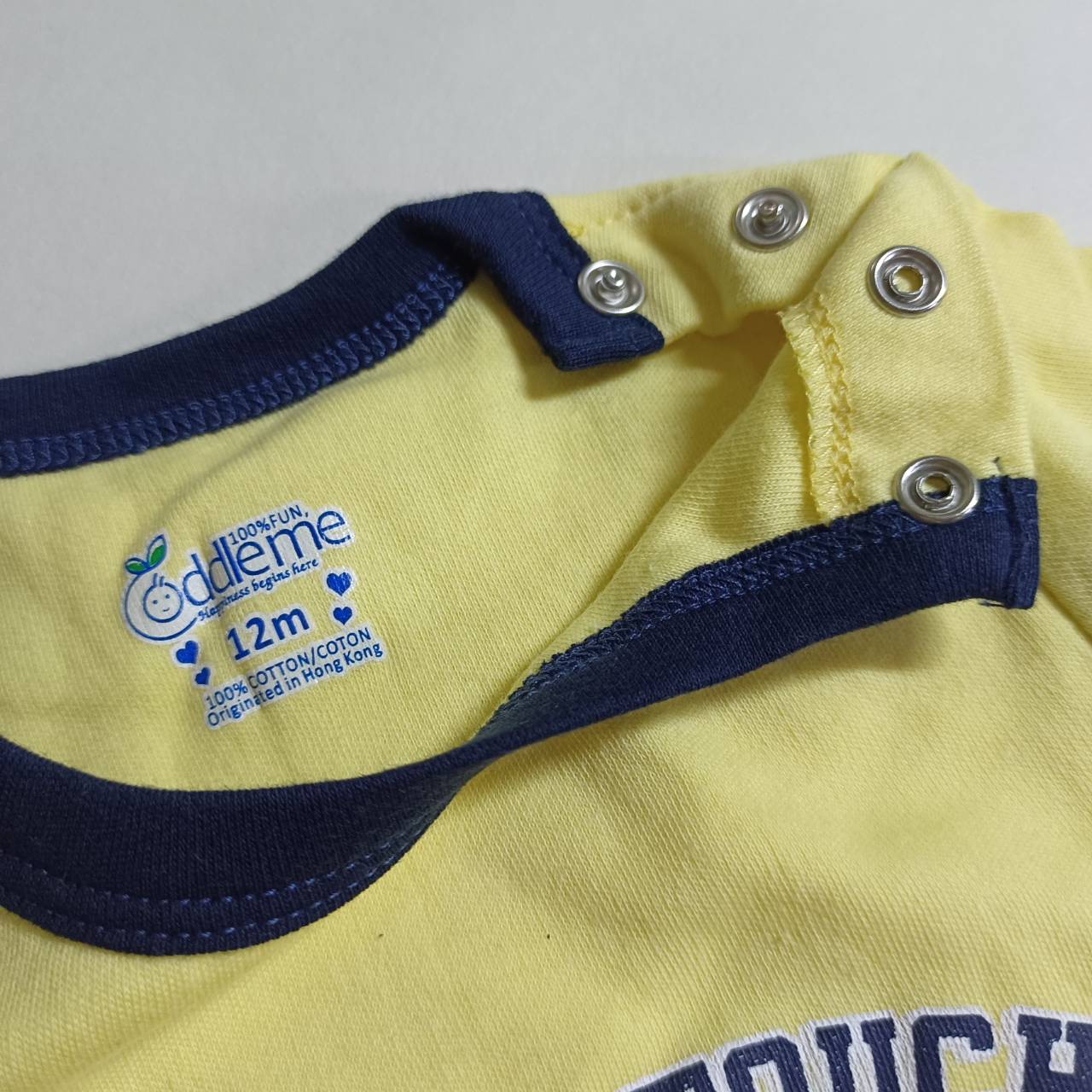 ชุดจั๊มสูทเด็ก แบรนด์แท้ Cuddle me ลายสิงโต สีเหลืองสลับดำ