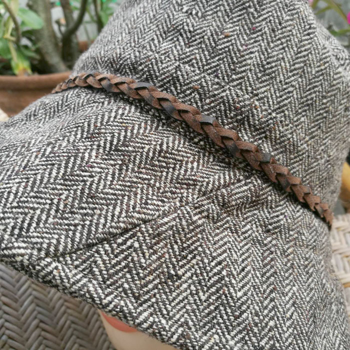 หมวกปีกกว้างผ้า Canvas ผ้าหมวกสวยมาก เหมือนขนสัตว์