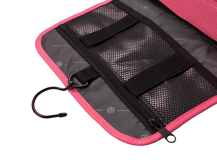 Bagsmart กระเป๋าใส่อุปกรณ์อาบน้ำ คุณภาพสูง ใส่อุปกรณ์อาบน้ำ แขวนได้ สำหรับเดินทาง ท่องเที่ยว (Pink)