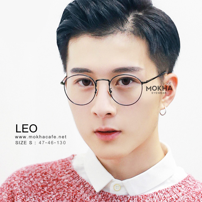 [pre-order] แว่นกันแดด LEO - green กรอบโลหะ ทรงกลม กว้าง 130 มม.(sizeS)