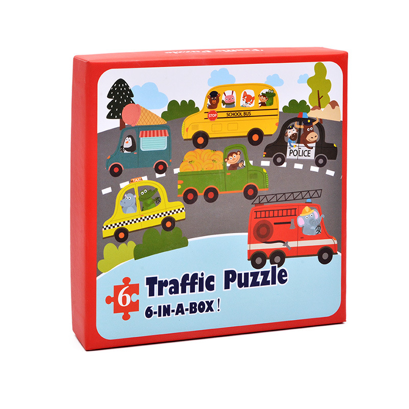 จิ๊กซอว์จับคู่ 6 ชิ้นส่วน Matching Puzzles เสริมพัฒนาการเด็กเล็ก