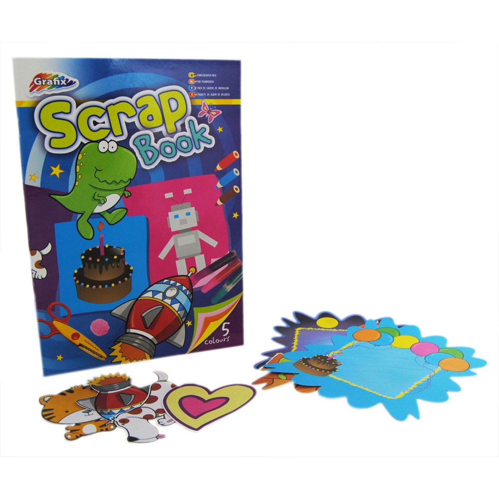 Grafix : Scrapbook And Accessories Pack : เซตทำสแครปบุ๊คส์ สำหรับเด็ก กระดาษ สติกเกอร์ กรอบ