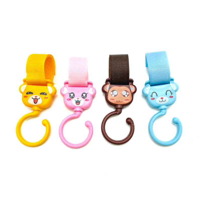 [แพคคู่] NanaBaby ตะขอแขวนรถเข็น ที่แขวนรถเข็น ตะขอรถเข็นเด็ก Stroller Hook ตะขอเกี่ยวรถเข็น ที่แขวนของรถเข็น ที่แขวนรถเข็นเด็ก การ์ตูนน่ารัก