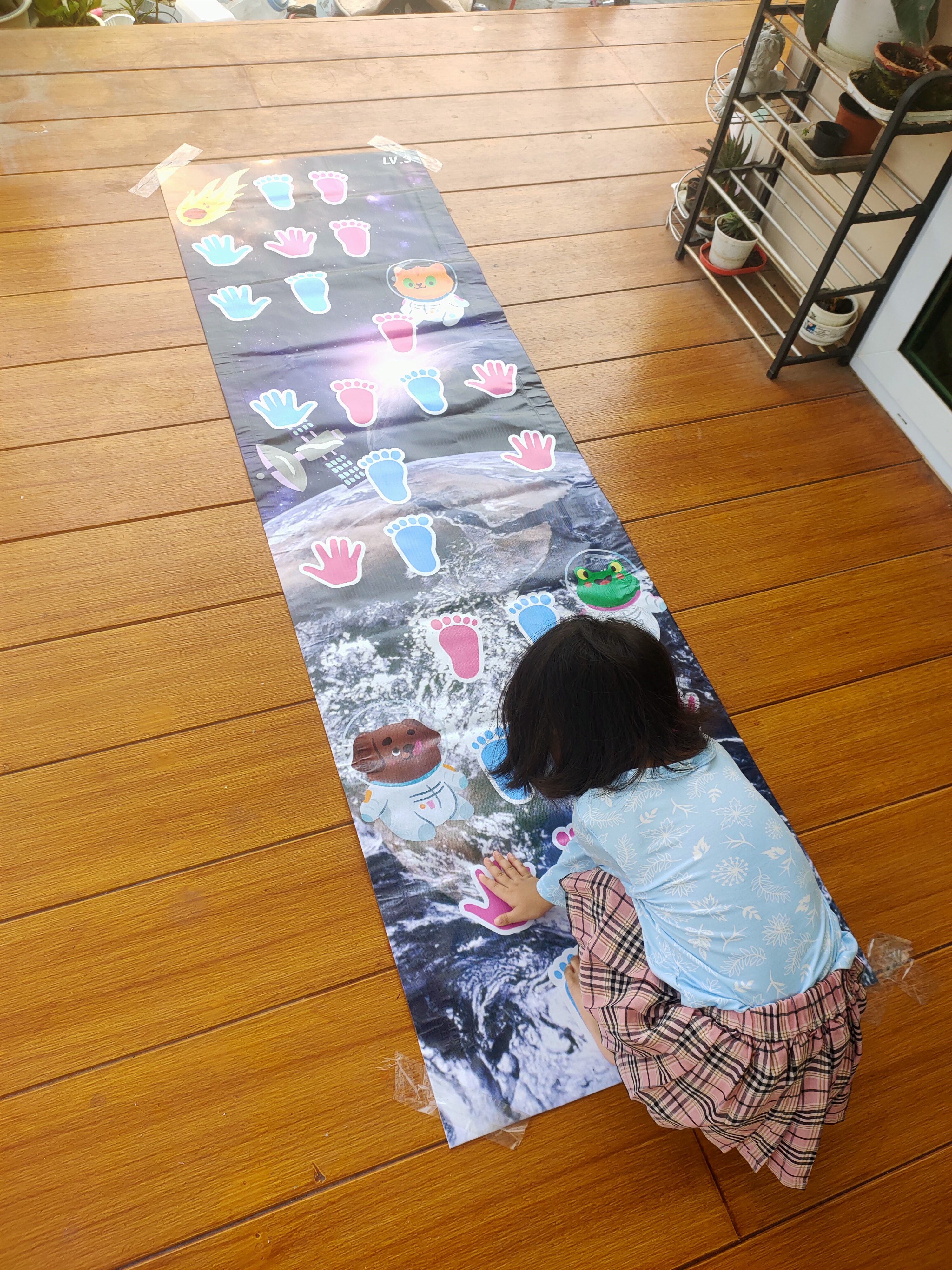 แผ่นกระโดดมือเท้า แผ่นเกมส์กระโดดเด็ก Jump Game เสริมพัฒนาการเคลื่อนไหวร่ายกาย