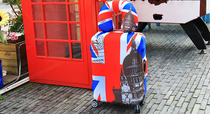 (ผ้ายืด พิมพ์ลาย ขนาด XL) ผ้าคลุมกระเป๋าเดินทาง ขนาด 29 - 32 นิ้ว มี 10 ลาย 10 แบบให้เลือก