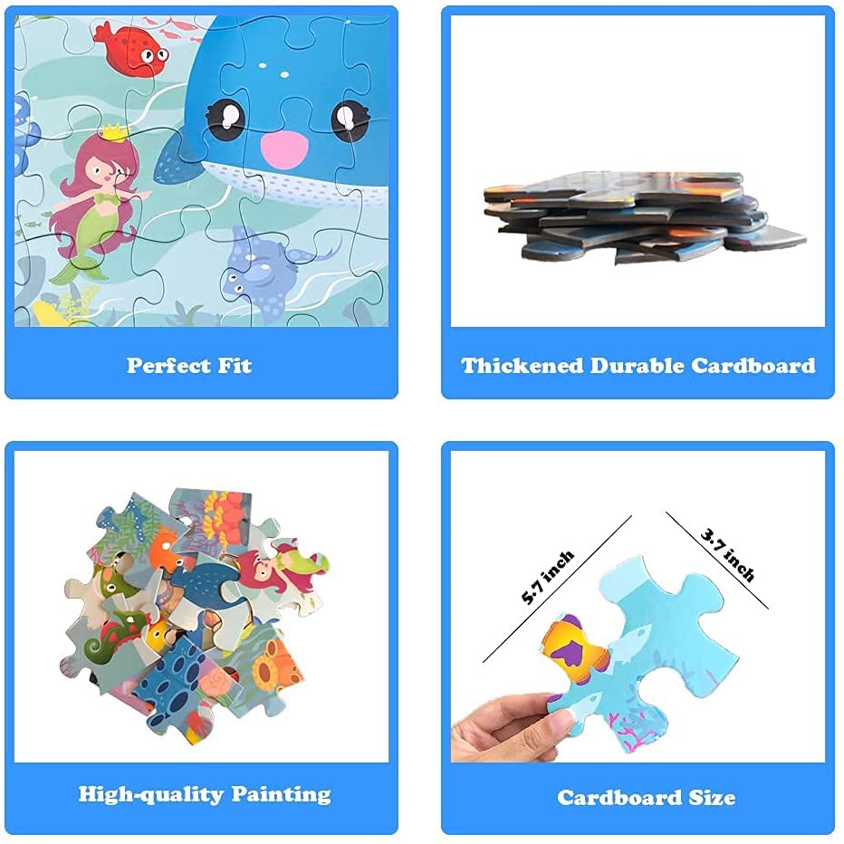 จิ๊กซอว์ชิ้นใหญ่ 35 ชิ้น จิ๊กซอว์เด็กเล็ก Jigsaw ขนาดใหญ่ จิ๊กซอว์เด็กอนุบาล Jumbo Floor Puzzle