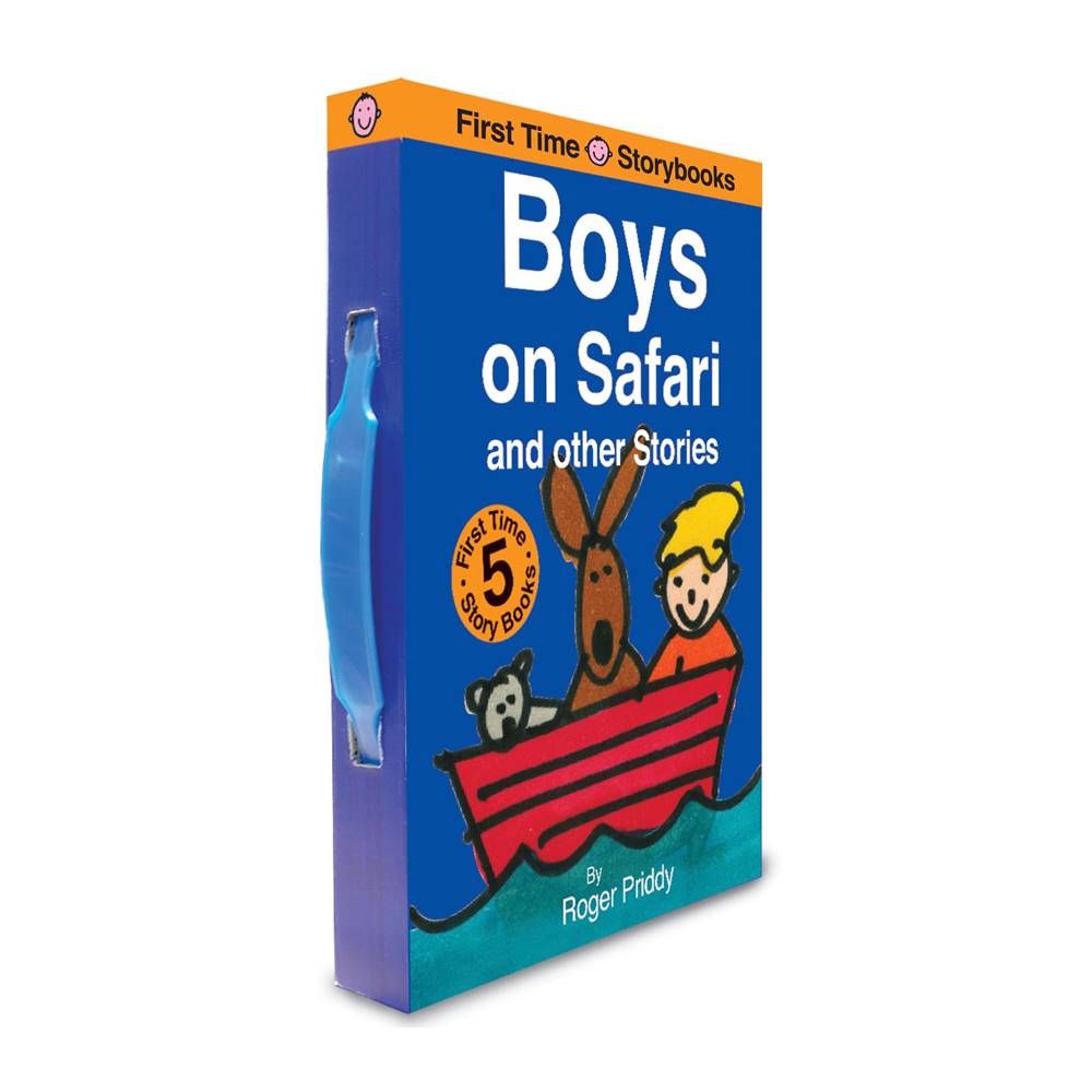 Roger Priddy : Boys On Safari Slipcase - Set Of 5 Books : First Time Storybooks เซตหนังสือเล่มแรกพร้อมกระเป๋ากระดาษ
