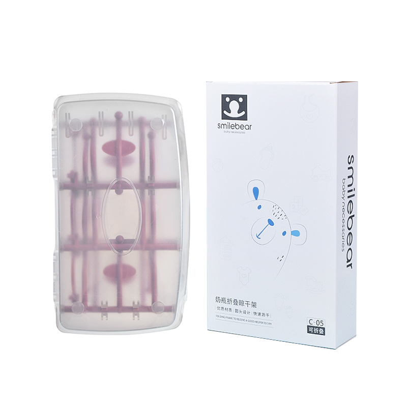 ที่คว่ำขวดนม ที่ตากขวดนม พับได้ วางขวดและอุปกรณ์หลังล้างเสร็จ พับพกพาง่าย NanaBaby Portable Bottle Dryer Rack