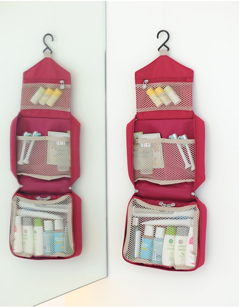 กระเป๋าใส่อุปกรณ์อาบน้ำ ขนาดกะทัดรัด ใส่อุปกรณ์อาบน้ำ แขวนได้ สำหรับเดินทาง ท่องเที่ยว พกพาสะดวกมี 4 สี 4 ลายให้เลือก