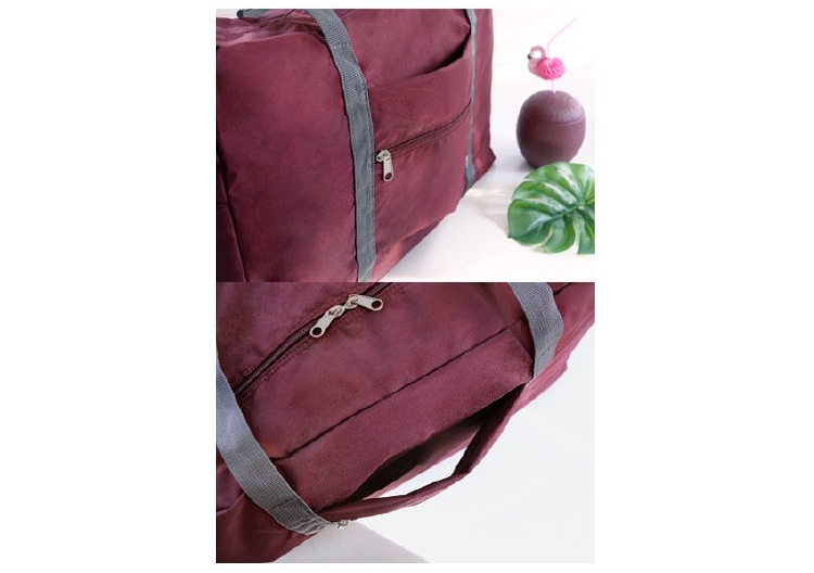 Wind Blows กระเป๋าเดินทางพับเก็บได้ เสียบที่จับกระเป๋าเดินทางได้ มีซิปรูดตอนพับเก็บ สำหรับการเดินทาง ท่องเที่ยว