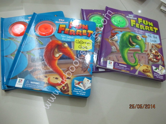 Board Book : Fun Ferret : On the Loose บอร์ดบุ๊คส์เฟอร์เรตแสนสนุก พร้อมตุ๊กตาประกอบการเล่านิทาน