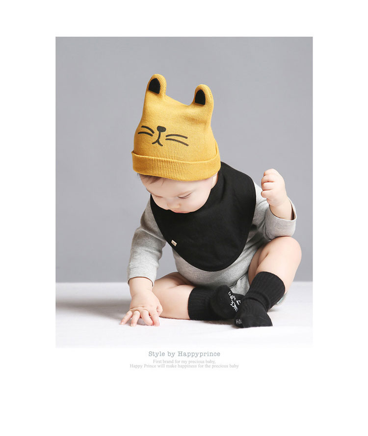 หมวกกันหนาวเด็กเล็ก หมวกเด็กสีแดงรูปแมว เท่ๆ สำหรับเด็กเล็กวัย 3-36 เดือน