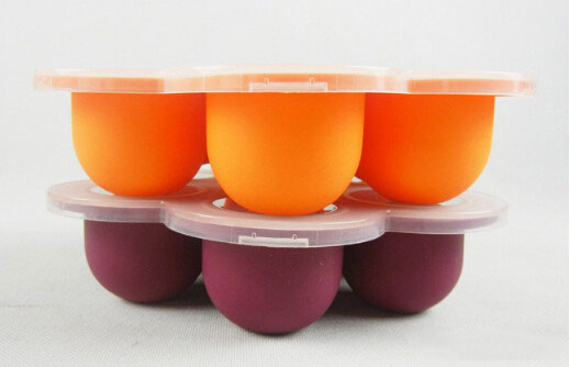 ถาดซิลิโคนเด็ก ชุดถาดซิลิโคนฟรีซเก็บอาหารเด็กอ่อน มีฝาปิด NanaBaby Food Storage Silicone Container