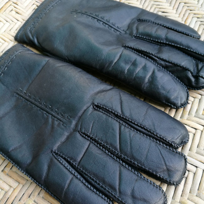 ถุงมือชาย หนังแท้บุขน อุ่นติดลบ