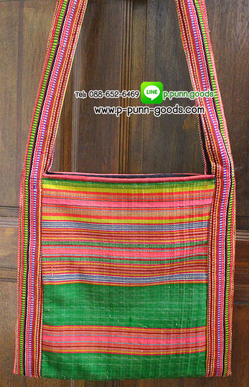 กระเป๋าย่ามผ้าทอชาวเขา - size M