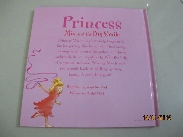 Princess and Angle Stories : Princess Mia and the Big Smile เจ้าหญิงมีอาและรอยยิ้มกว้าง นิทานปกแข็ง