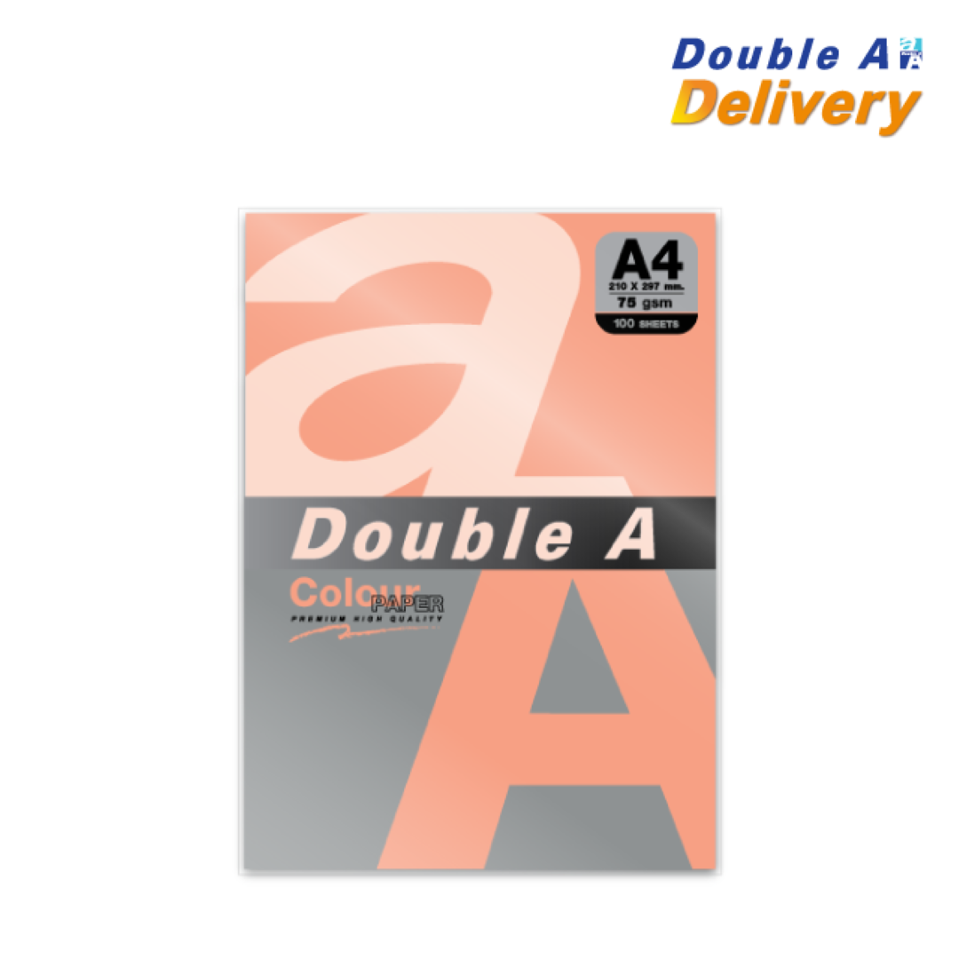 กระดาษสี 75 แกรม แพ็ค 100 แผ่น สีพันช์นีออน