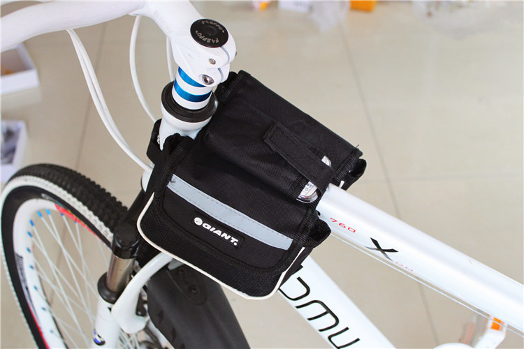 กระเป๋ากันน้ำแขวนเฟรมจักรยาน มีแถบสะท้อนแสง มี 3 สี ดำ, แดง, น้ำเงิน จำนวนจำกัด