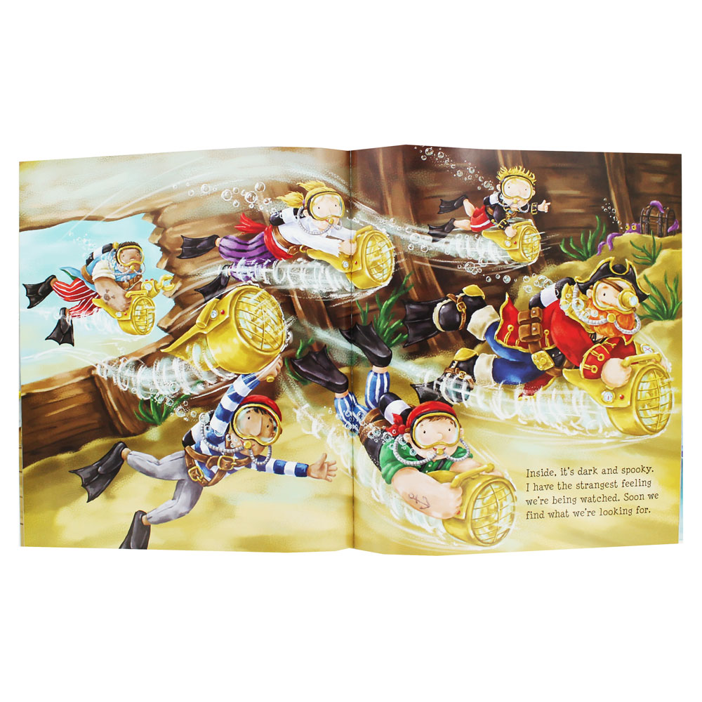 Caryl Hart : Plunge Into The Pirate Pool นิทานปกอ่อน จากผู้แต่งเรื่อง How to grow the dinosour