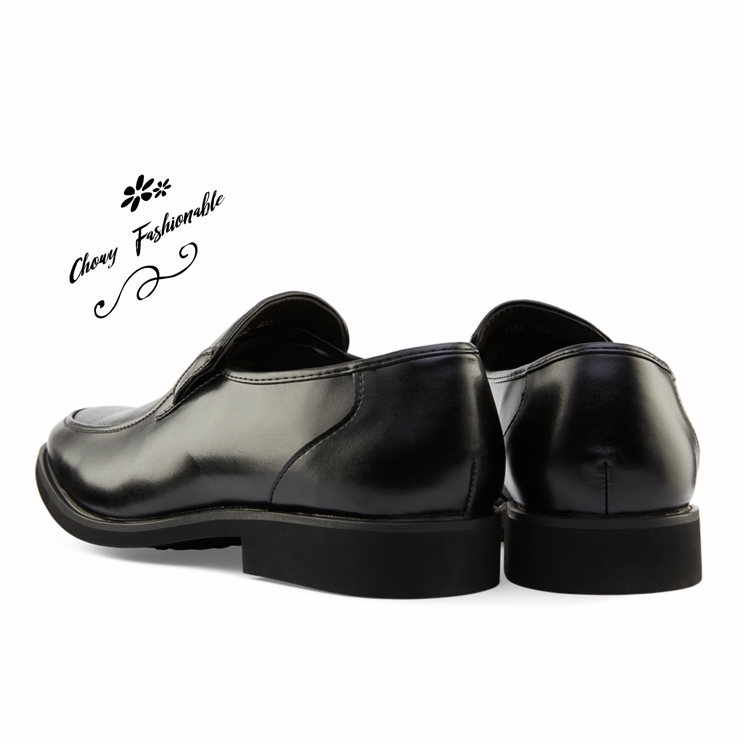 รองเท้าโลฟเฟอร์ผู้ชายไซส์ใหญ่ 46-50 รองเท้าหนังโลฟเฟอร์ เป็นทางการ สีดำ รองเท้าโลฟเฟอร์ผู้ชาย KR0912BL