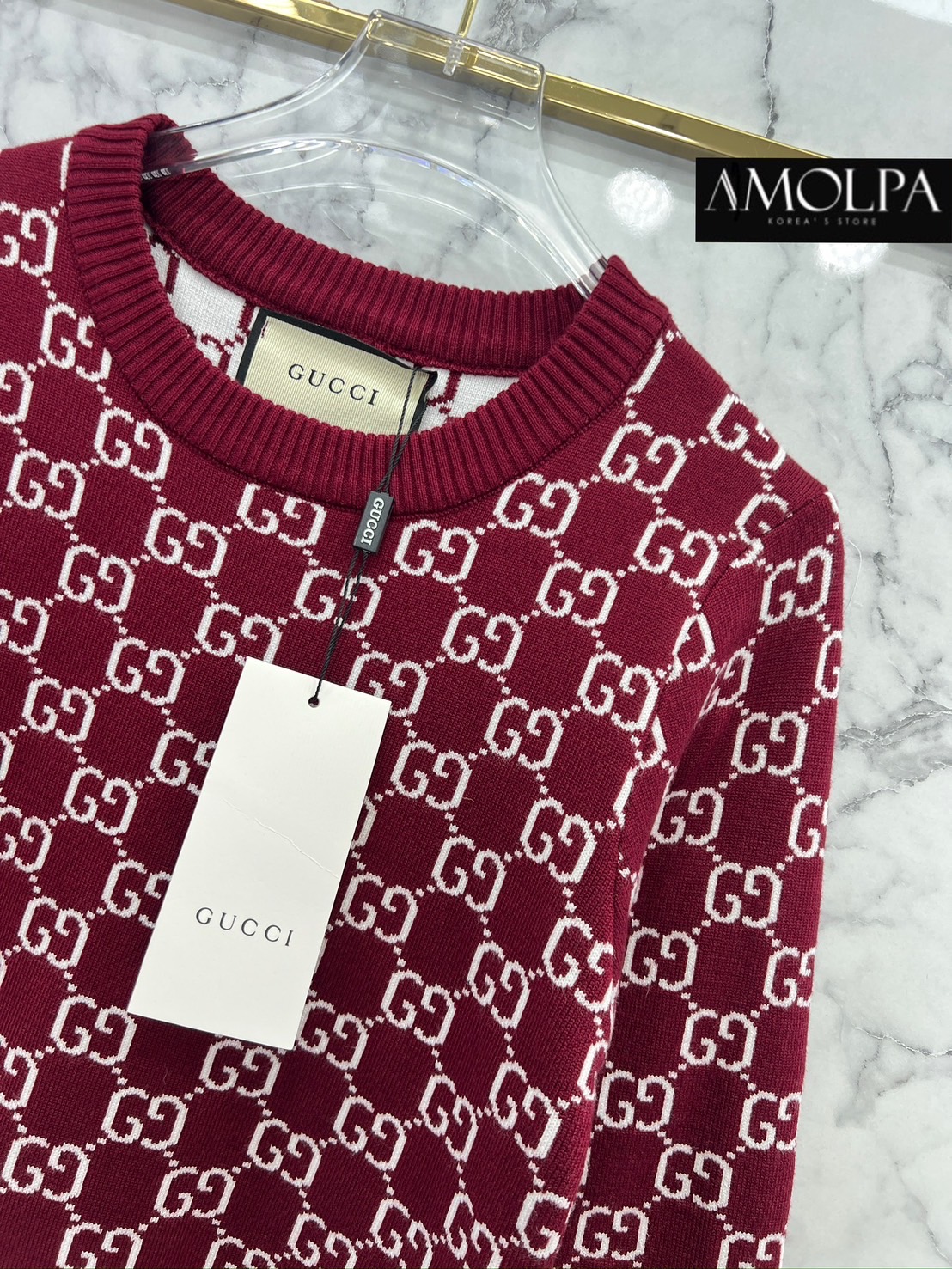 SWEATER GUCCI KNIT งานสวยสุดปังชนช๊อป สวยจี๊ด เนื้อผ้าดีม๊าก ผ้าใส่สบายมาก ห้ามพลาด ใส่สบายสุดๆ ใส่สบาย : สินค้าคุณภาพ (พร้อมส่ง)
