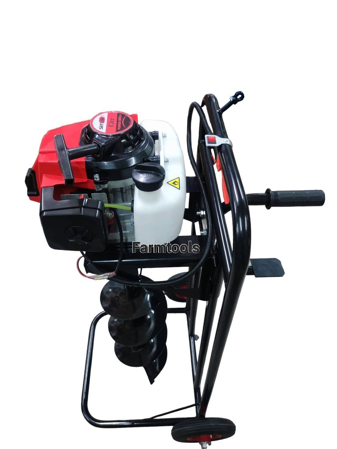 เครื่องขุดดิน พร้อมโครง รุ่น63CC +ดอก8นิ้วรุ่นหัวนำเจาะใหญ่ไม่หักง่าย สินค้าพร้อมส่งในไทย มีหน้าร้าน ส่งฟรี