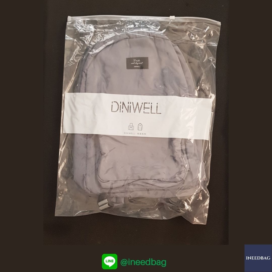 DINIWELL กระเป๋าเป้พับได้ กระเป๋าพับได้ กันน้ำ น้ำหนักเบา ใช้ได้ทุกโอกาส มี 4 สีให้เลือก (DINIWELL Foldable Travel Backpack Unisex Lightweight Portable School Backpack Laptop Bag Casual Water Resistant)