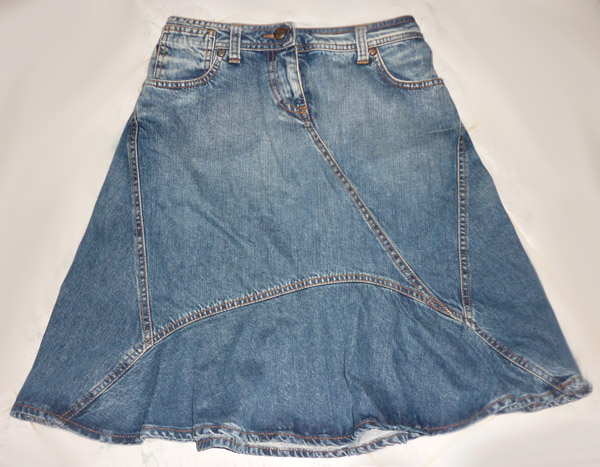#1กระโปรงยีนส์ทรงย้วย Made in ITALY 27.5-40-20.5