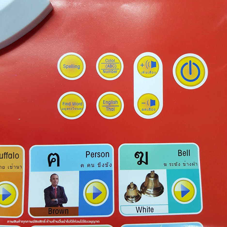 โปสเตอร์พูดได้ แผ่นอ่าน ก.ไก่ เรียนรู้ตัวอักษรไทย-อังกฤษ มีโจทย์คำถาม เพลง ด้านหลังเป็นไวท์บอร์ด แถมปากกาไวท์บอร์ด ฟรี