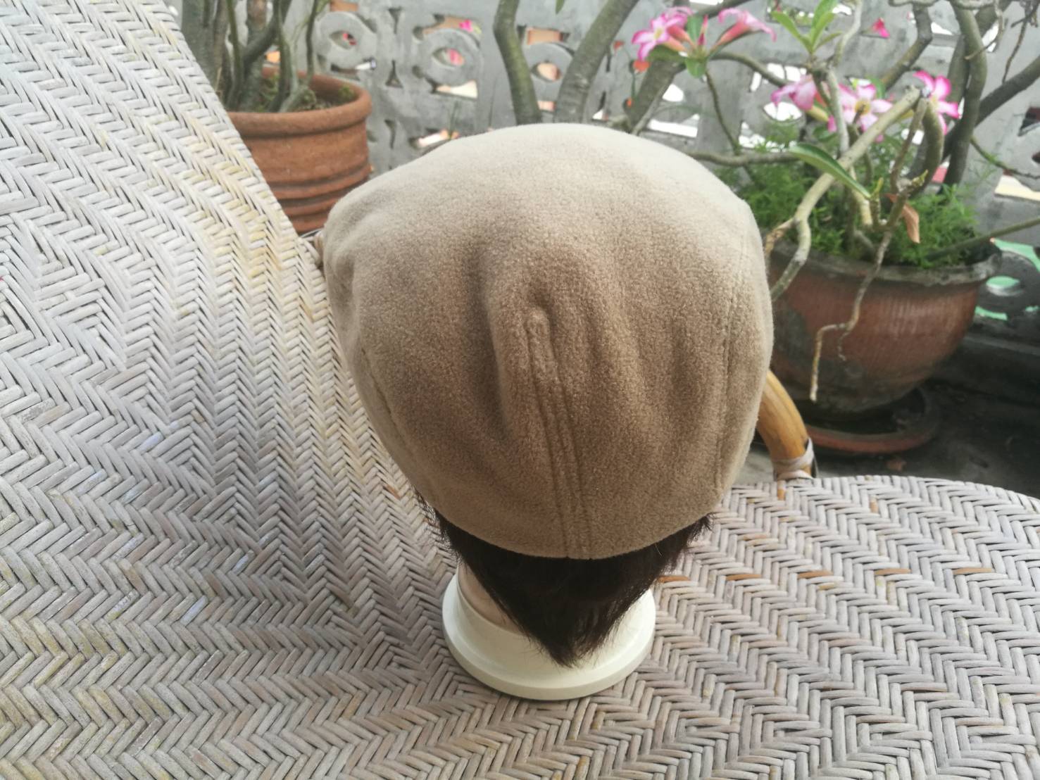 หมวกติงลี่ผ้าฟลีซหนา ปีกเปิดได้ใส่เป็นหมวกแก๊ป (ของใหม่)