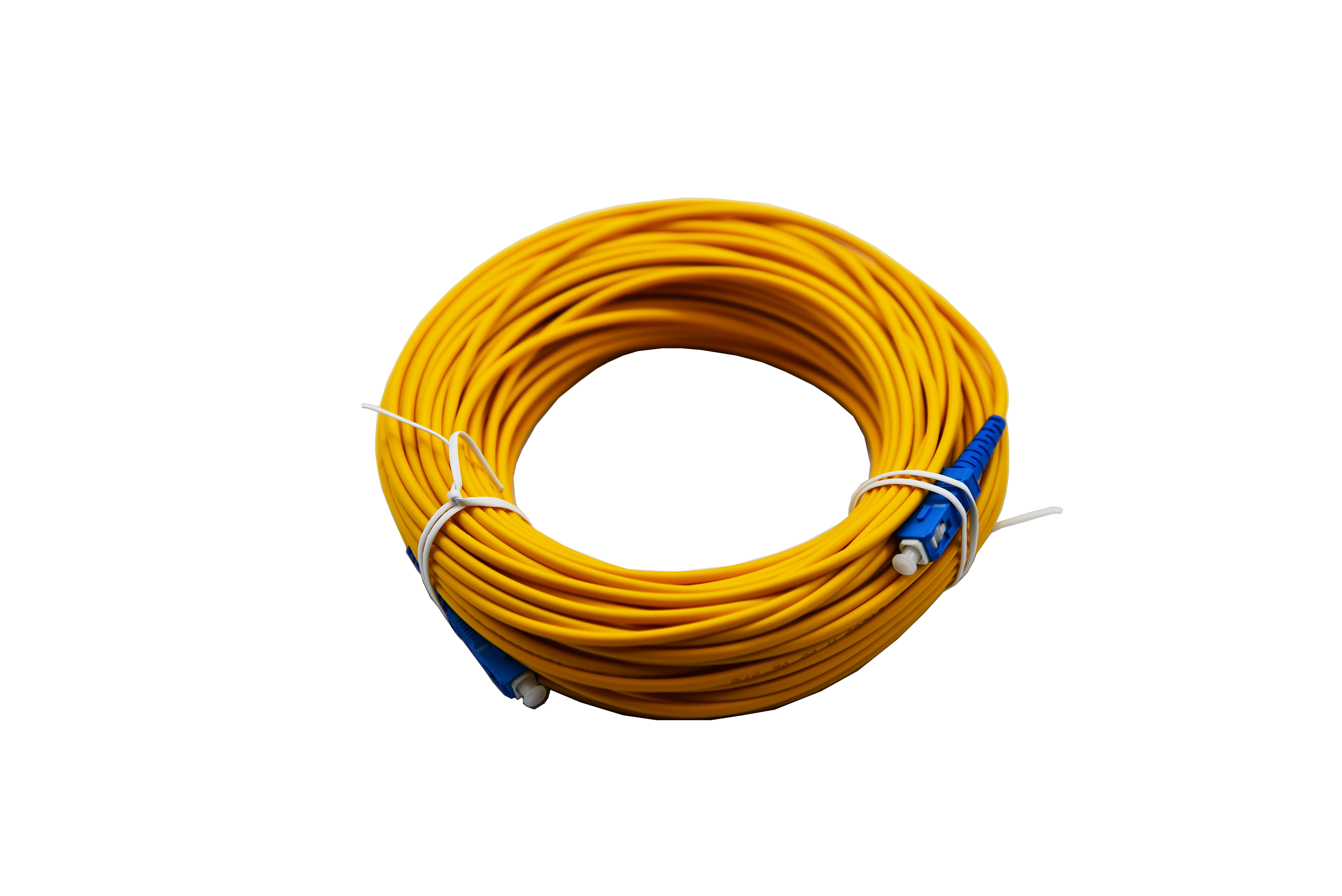 Patch Cord SC-SC UPC Simplex 20 เมตร พร้อม Adapter SC สำหรับต่อสาย