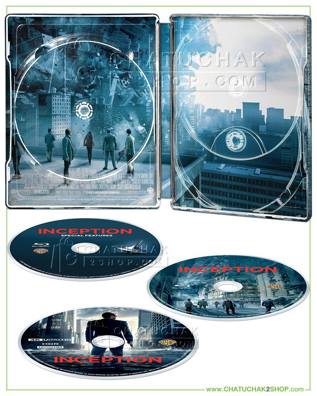 (4K+BD+BD Special Features Steelbook) Inception (2010) อินเซ็ปชั่น จิตพิฆาตโลก (มีพากย์ไทย)